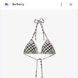 Burberry Swimsuit Top - Lichen - Size : Small